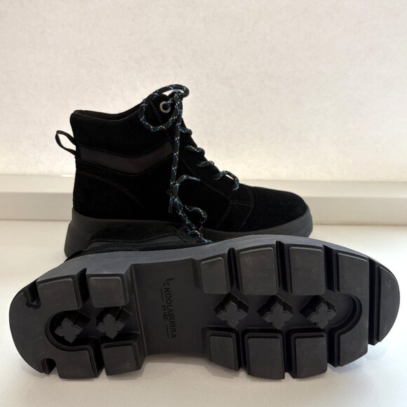 Koolaburra by UGG Jozie Combat Boots Suede Lace Up Booties Black Size 9 NEW - Picture 6 of 7